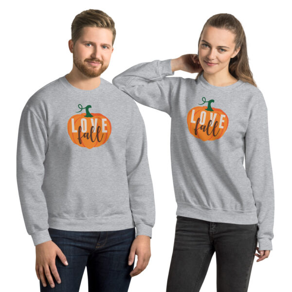 Love Fall Pumpkin | Unisex Sweatshirt - Image 2