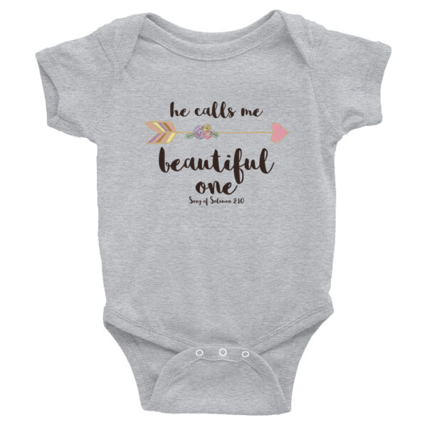 He Calls Me Beautiful | Infant Bodysuit - Image 2